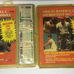 2- 1988-1989, 1- 1989 Baseball Score cards