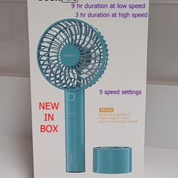 New Geek Aire Rechargeable Personal Fan with Power Bank