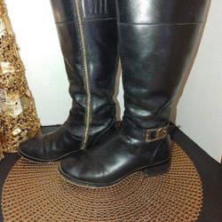 Michael Kors Rory Leather Boots Size 6M