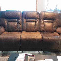 Leather Couch. 