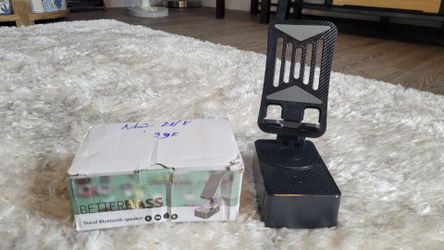 NEW Desk Phone Stand with Bluetooth Speaker (Damaged Box)