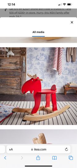 Ikea rocking moose