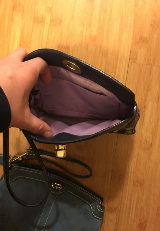 Two perfect coach clutches / small purse