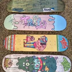 Autographed Taffy Decks Janowski & Hawk Etc.