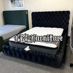 New Queen Bed Frame With Mattress 