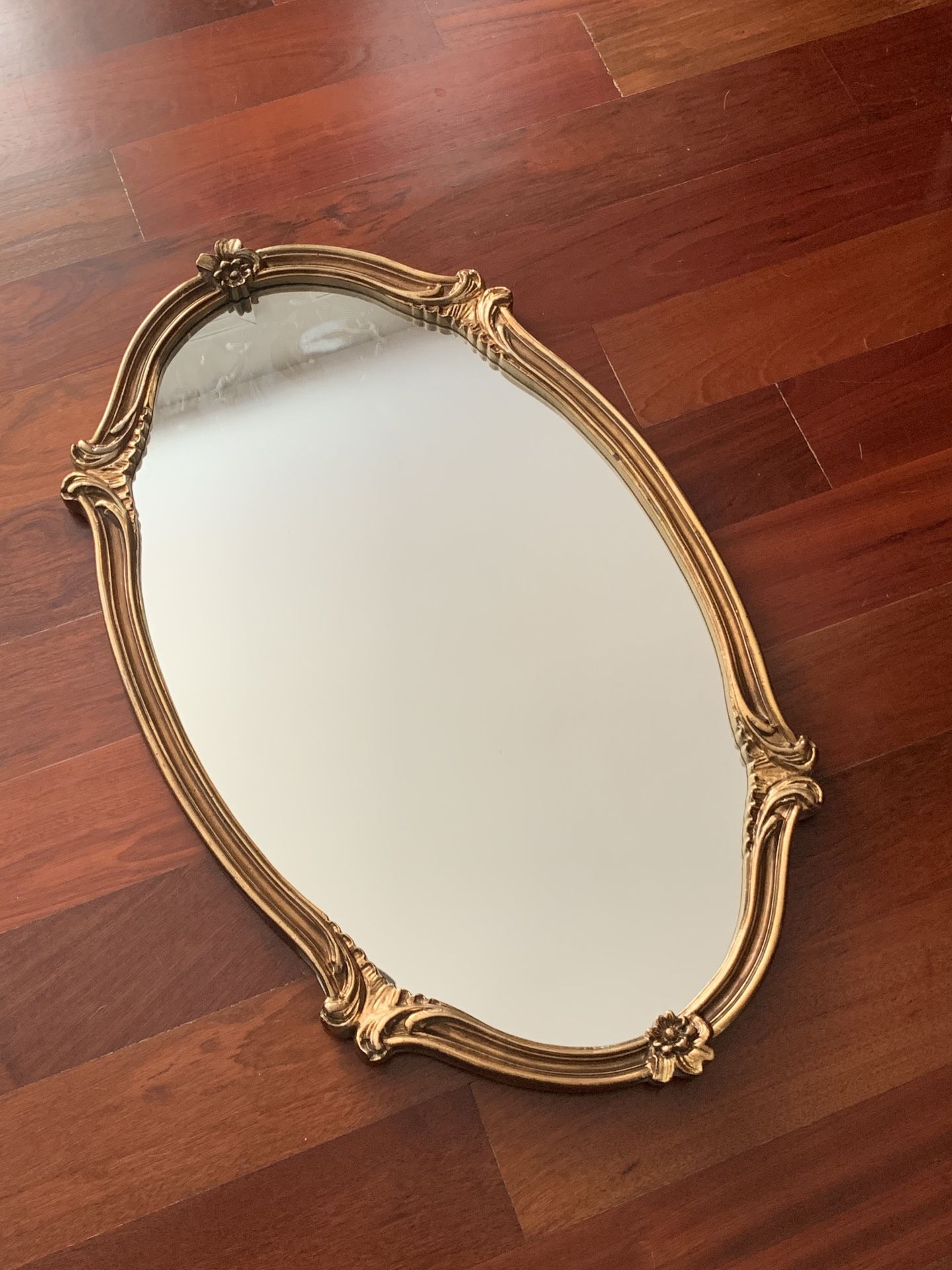 Oval Gilded Mirror