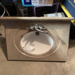Bathroom Vanity Top with Faucet