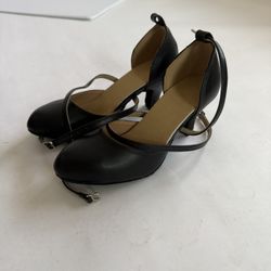 DanceandSway Black Ballroom Dance Shoes – Size US 5.5 / EU 35 – New with Box