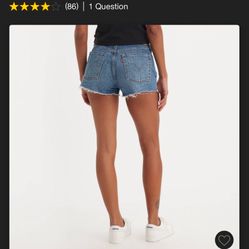 501 demin original original high - rise women jeans shorts new