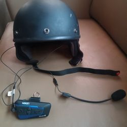 Motorcycle Bluetooth Half Helmet (Large)