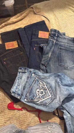 501s,America fighter,staked jeans