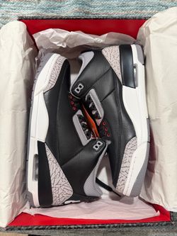 Air Jordan 3s Black Cement