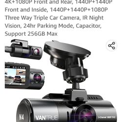 Vantrue N4 3 Channel 4K Dash Cam 4K+1080P Front and Rear, for Sale in  Riverside, CA - OfferUp