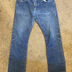 Polo Ralph Lauren Classic 867 Straight Leg Denim Jeans Blue 36x32
