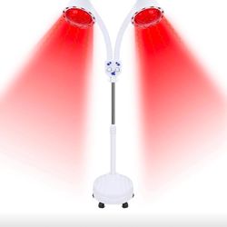 Infrared Light Therapy Red Light Therapy Lamp, 275W Double Head Red Light Therapy Lampor for Relieve Joint Pain and Muscle Aches for Body Stan