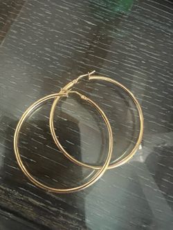 14k gold hoop earrings