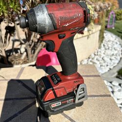 Milwaukee M18 Impact Driver With Battery.