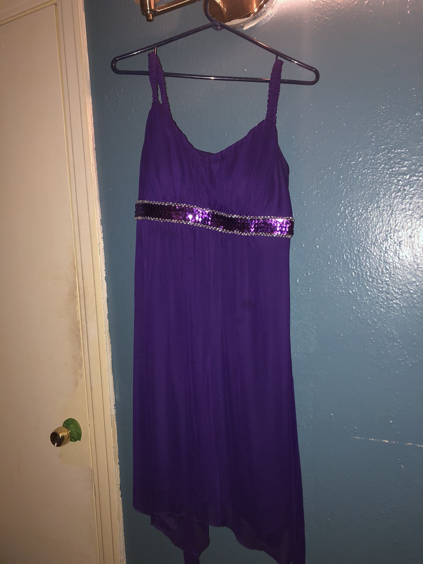 Formal purple sparkling dress