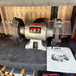 JET JBG-8A, 8" 1HP 5/8” Arbor Shop Bench Grinder