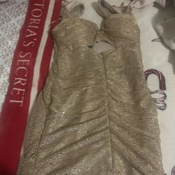 Light beige/pink Glittery Dress