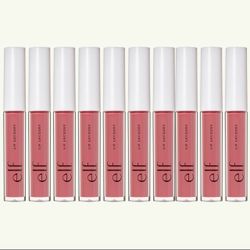 10 Pieces Of e.l.f. Lip Lacquer, Moisturizing, Shiny, Non-Sticky & Long Lasting, Provides Maximum Color & Glides On, Vegan & Cruelty-Free, Wild Rose,