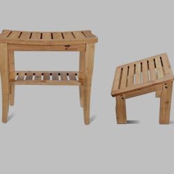 Bamboo ToiletTree & foot Stool