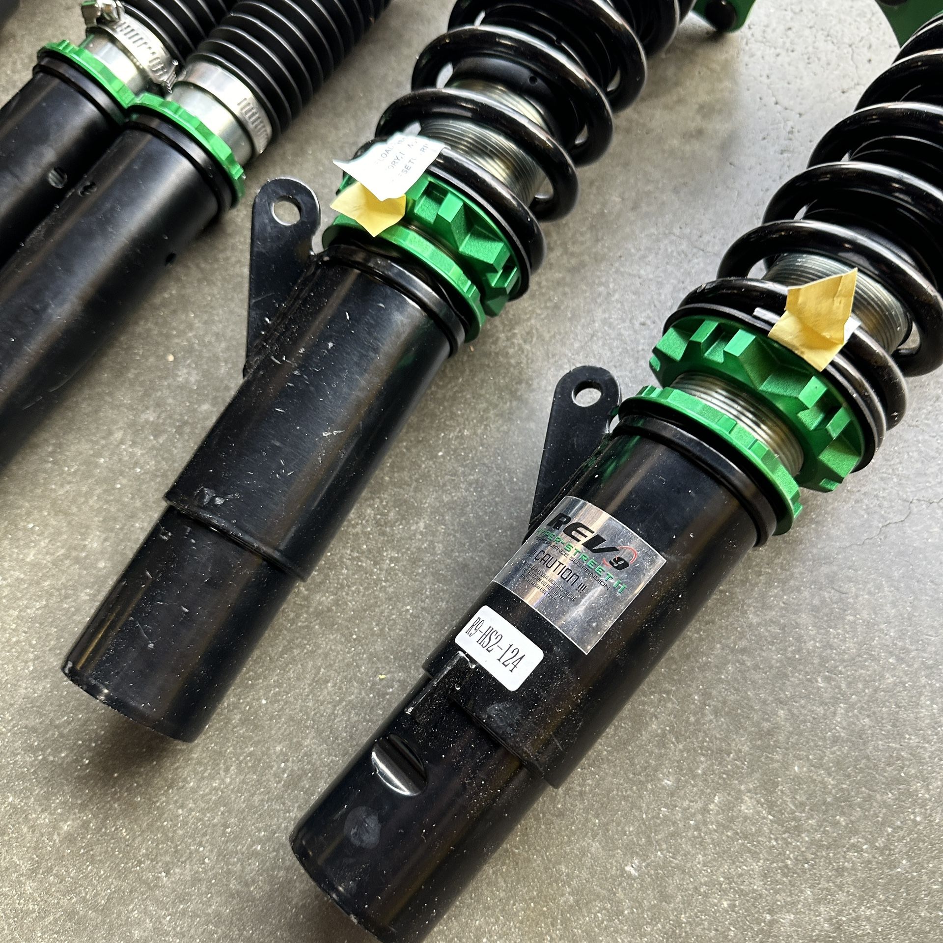 Rev9 Hyper Street 2 Coilover Kit – For 95-99 Talon / Eclipse FWD – Adjustable Lowering Suspension