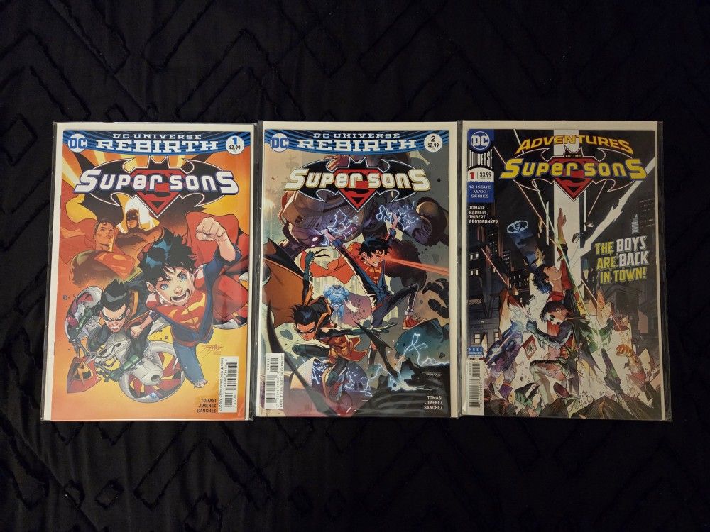 Comic Book Lot 3! Super Sons. DC. Rebirth. Keys. Mixed lot.