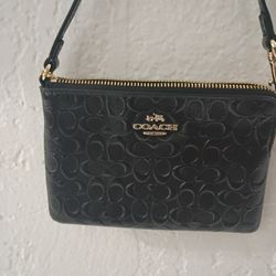 Black Coach Wallet Bag