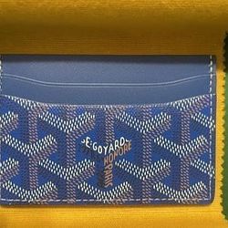 Blue Goyard Wallet 