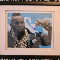 MR T Signed and Framed With Certification 