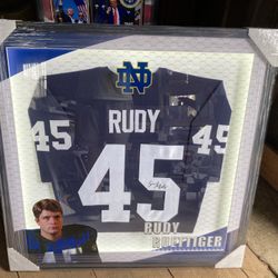 Rudy Jersey Autographed Sean Astin JSA Authenticated 