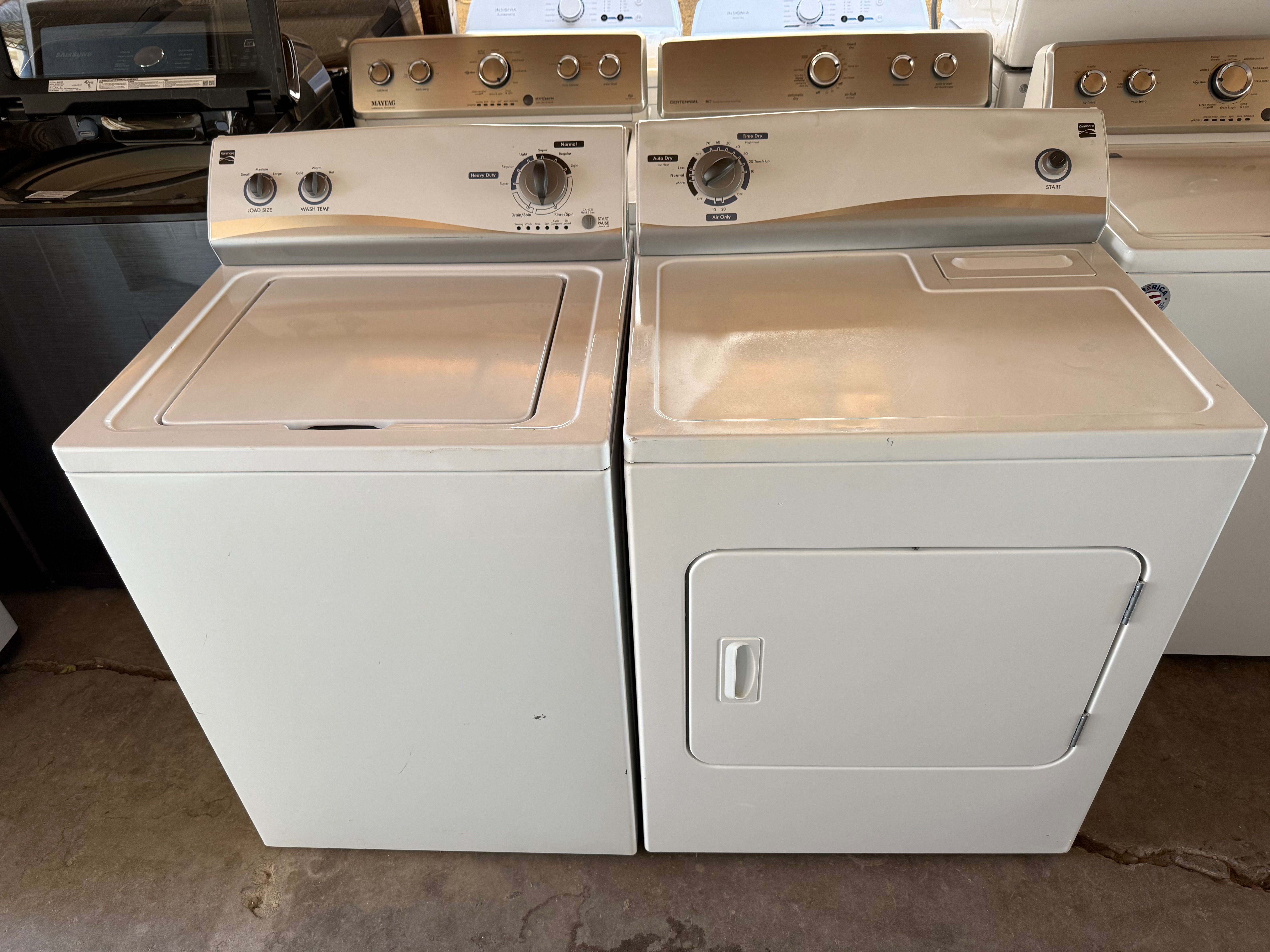 Kenmore washer and electric dryer with agitator 3.5&6.5 Cuft