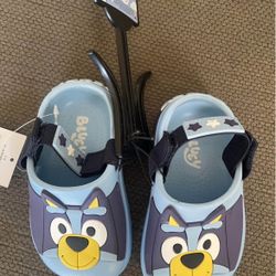 New Bluey Toddler Kids Comfort Clog Sandal size 5-6