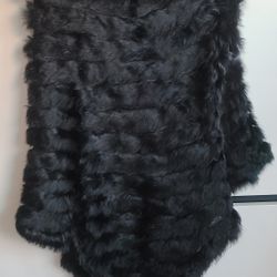 Rabbit Fur Cape Stole