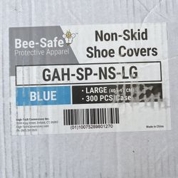Shoe Covers- Large-150 Pairs- Blue