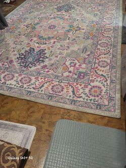 Large Colorful Medallion Area Rug