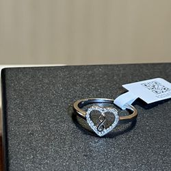 14k Infinity Heart Ring