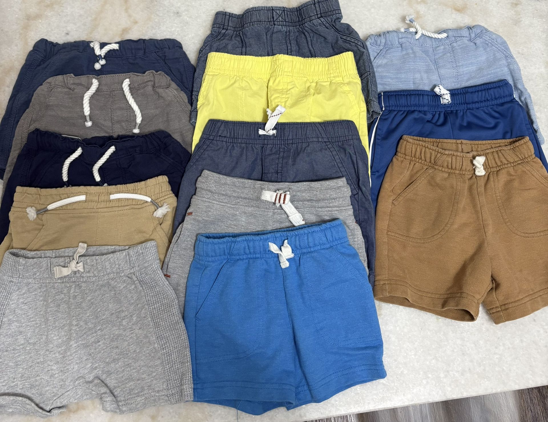 Baby/Toddler Boys Shorts 12-18 Months, 13 Pairs