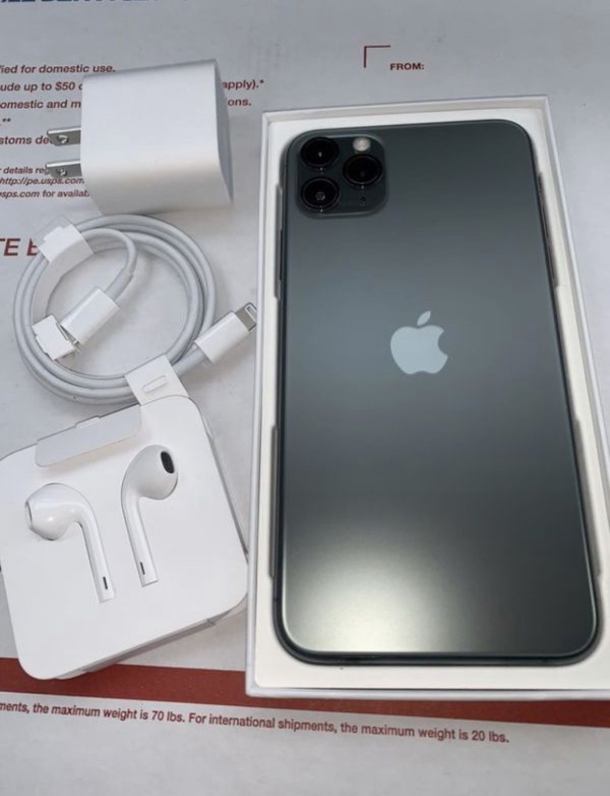 Apple Iphone 11 Pro Max Midnight Green Unlocked Works Any Company Any Carrier Any Sim Card Bonus New Case And Screen Protector For Sale In Hayward Ca Offerup