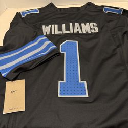 Nike Jameson Williams #1 Detroit Lions Black Alternate Jersey – BNWT