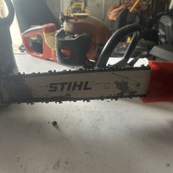 Stihl Chainsaw 18 In  Echo Hedge Trimmer 