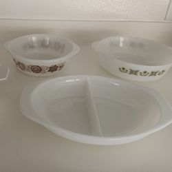 Vintage Glasbake/PYREX/Anchor Hocking Fire King Casserole Dish/Bowls ✨$15 EACH✨