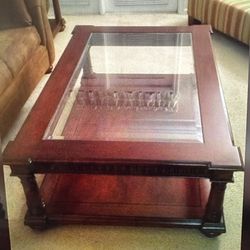 Thomasville TV Stand, Cocktail Table, and End Tables