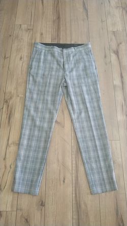Men's H&M plaid trouser pants size 32R