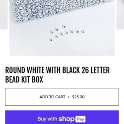  Letter Bead Kit Box