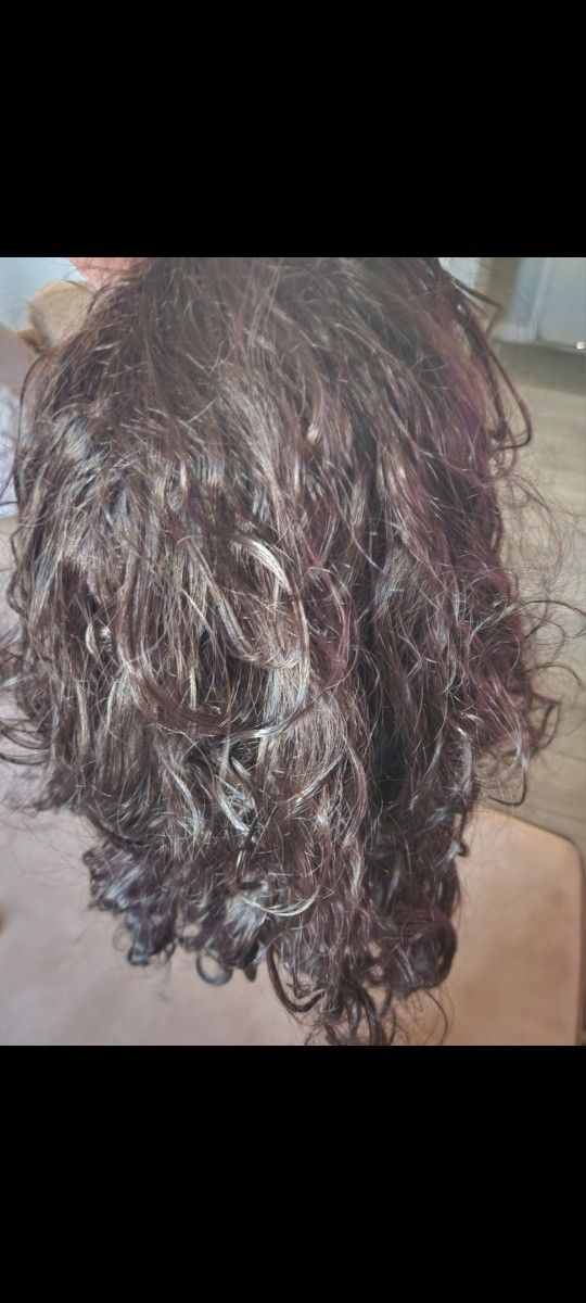 Brunette Curly Wig New