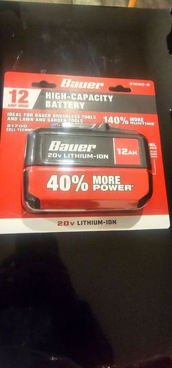 Bauer 12 amp hour battery