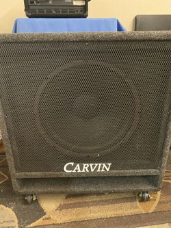 Carvin 1x15 Bass cab. 1980’s with the “Gray carpet”