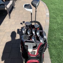 Men’s RH Full Set Golf Clubs W/stand Bag